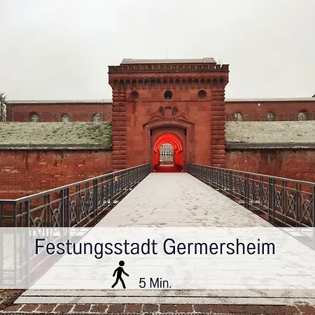 公寓 Germersheimer Rhein-idylle Sauna, Whirlpool Und Bubble *